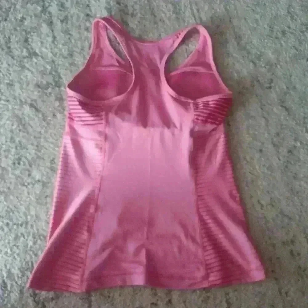Nike Dri-Fit Womens Pink Racerback Striped Workout Tank M